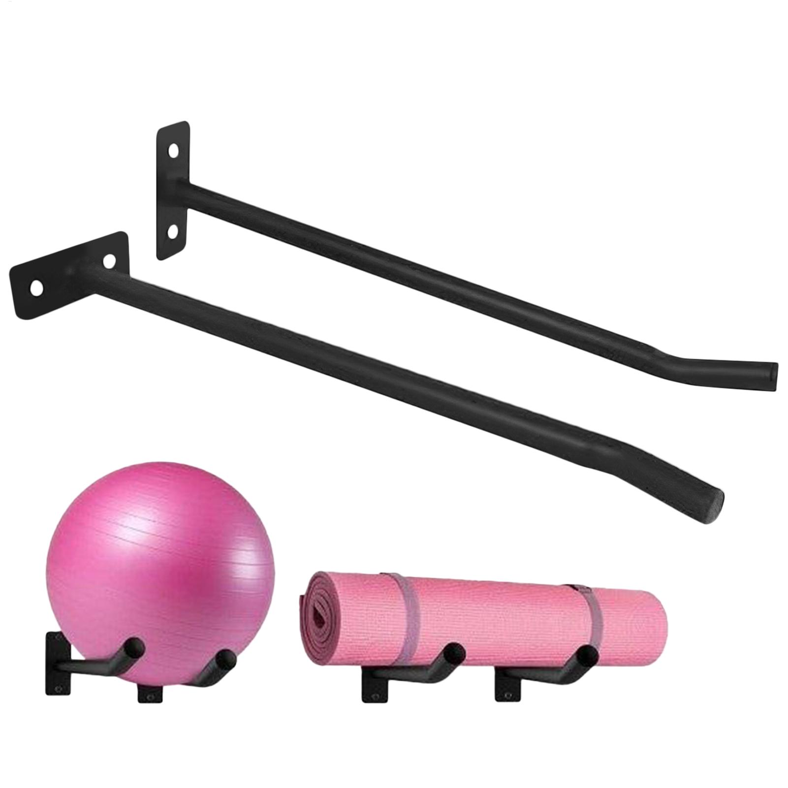 Home Gym Wall Mounted - Exercise Ball Holder Pack of 2