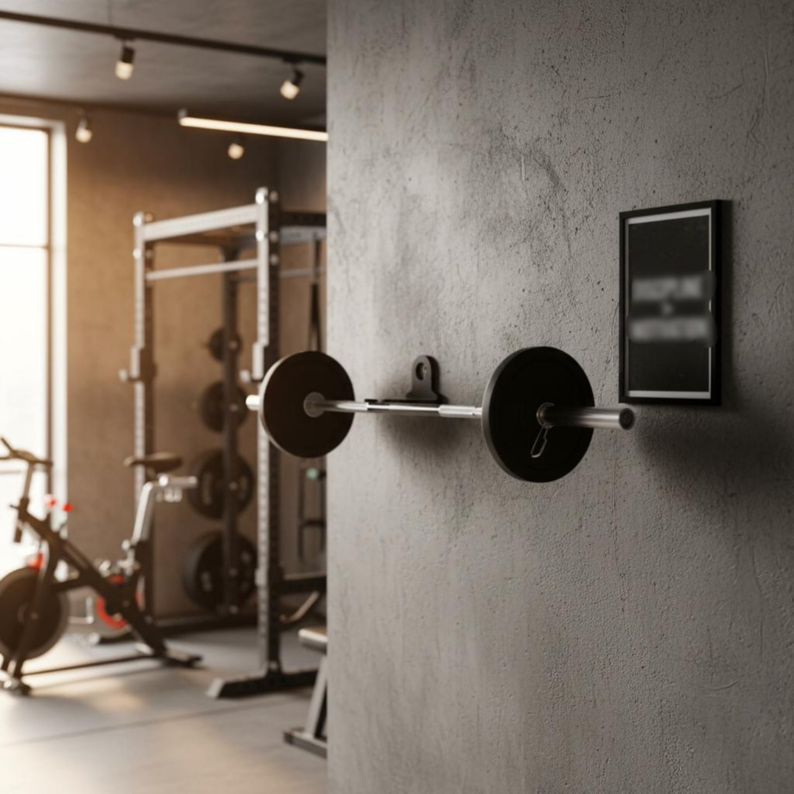 Single Barbell Mount Wall Moun - огляд і ціна Home Gym Wall Mounted