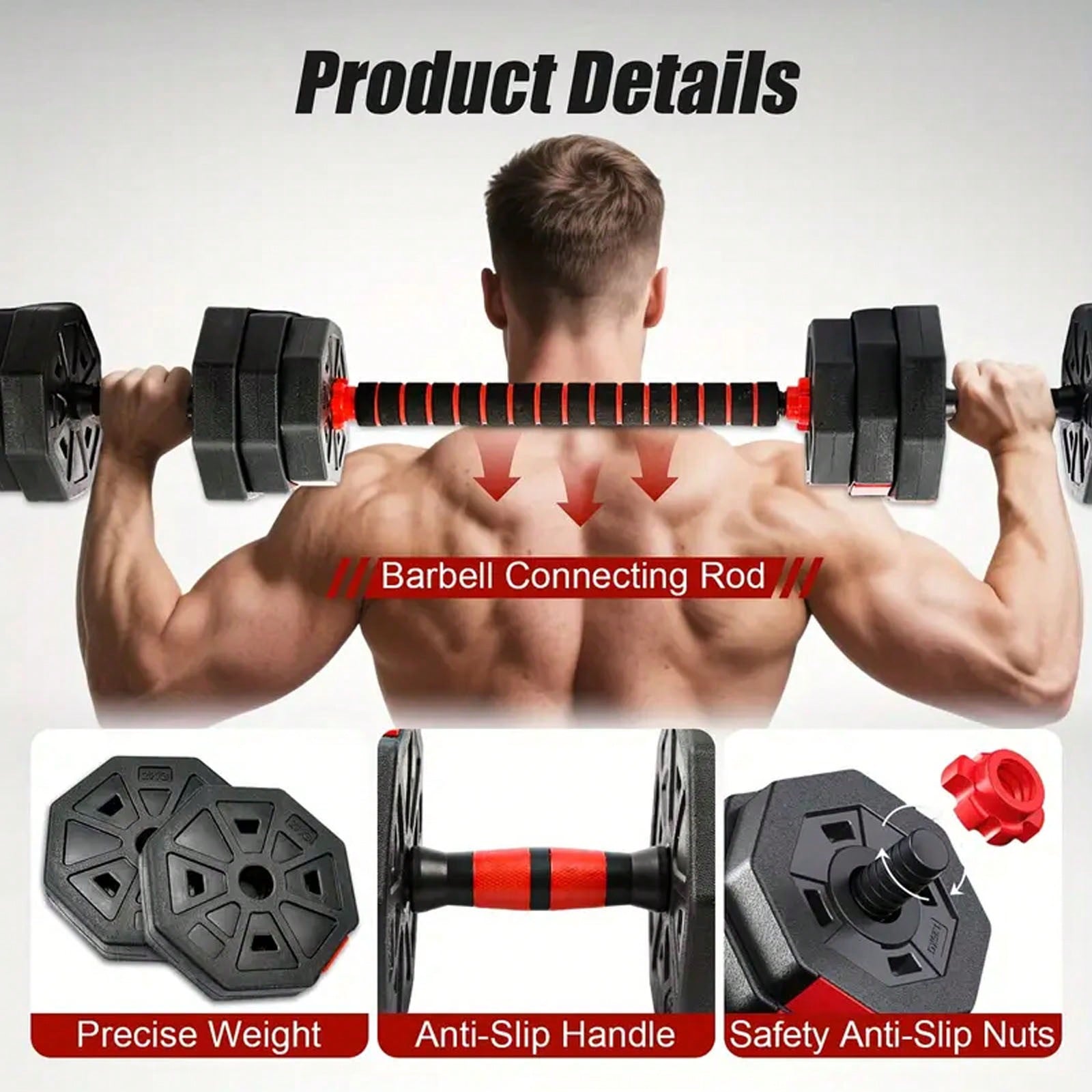44lbs Free Weight Set With Con - огляд і ціна Home Gym Used