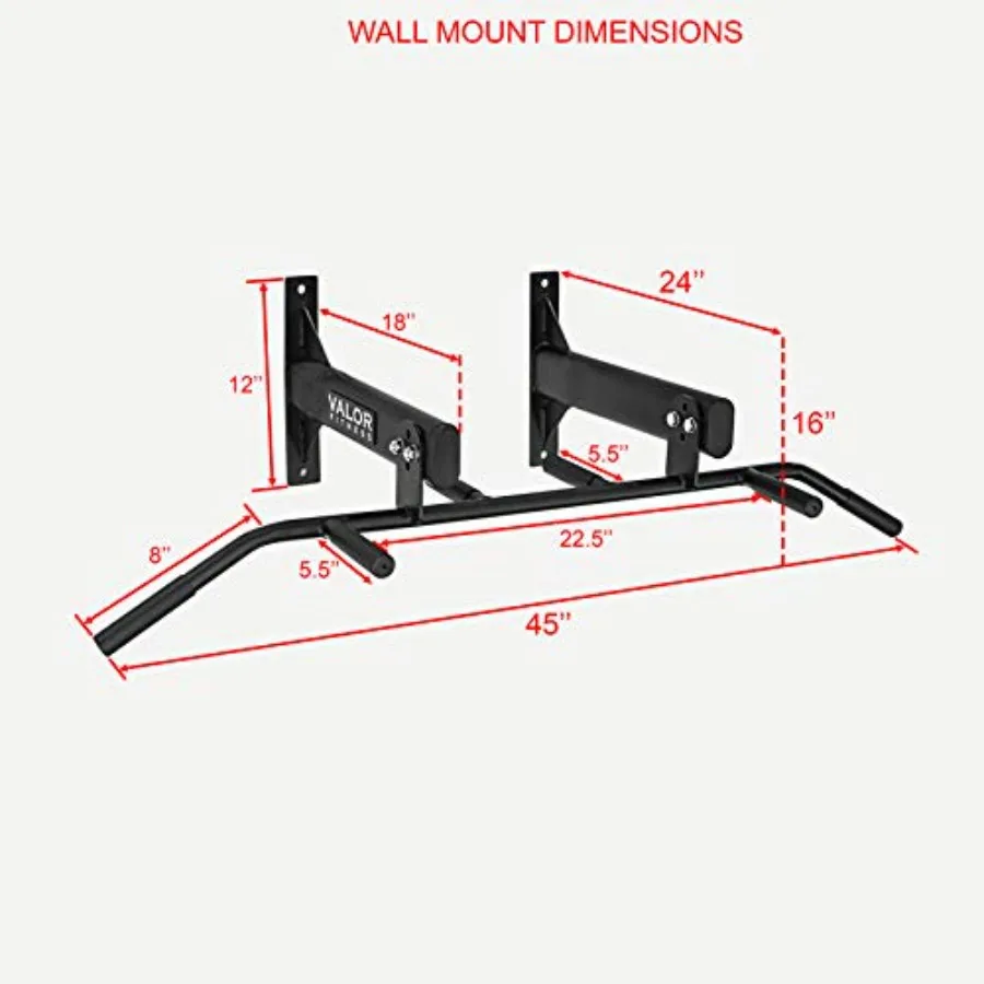 Six-Grip Pull Up Bar Wall or C - огляд і ціна Home Gym Wall Mounted